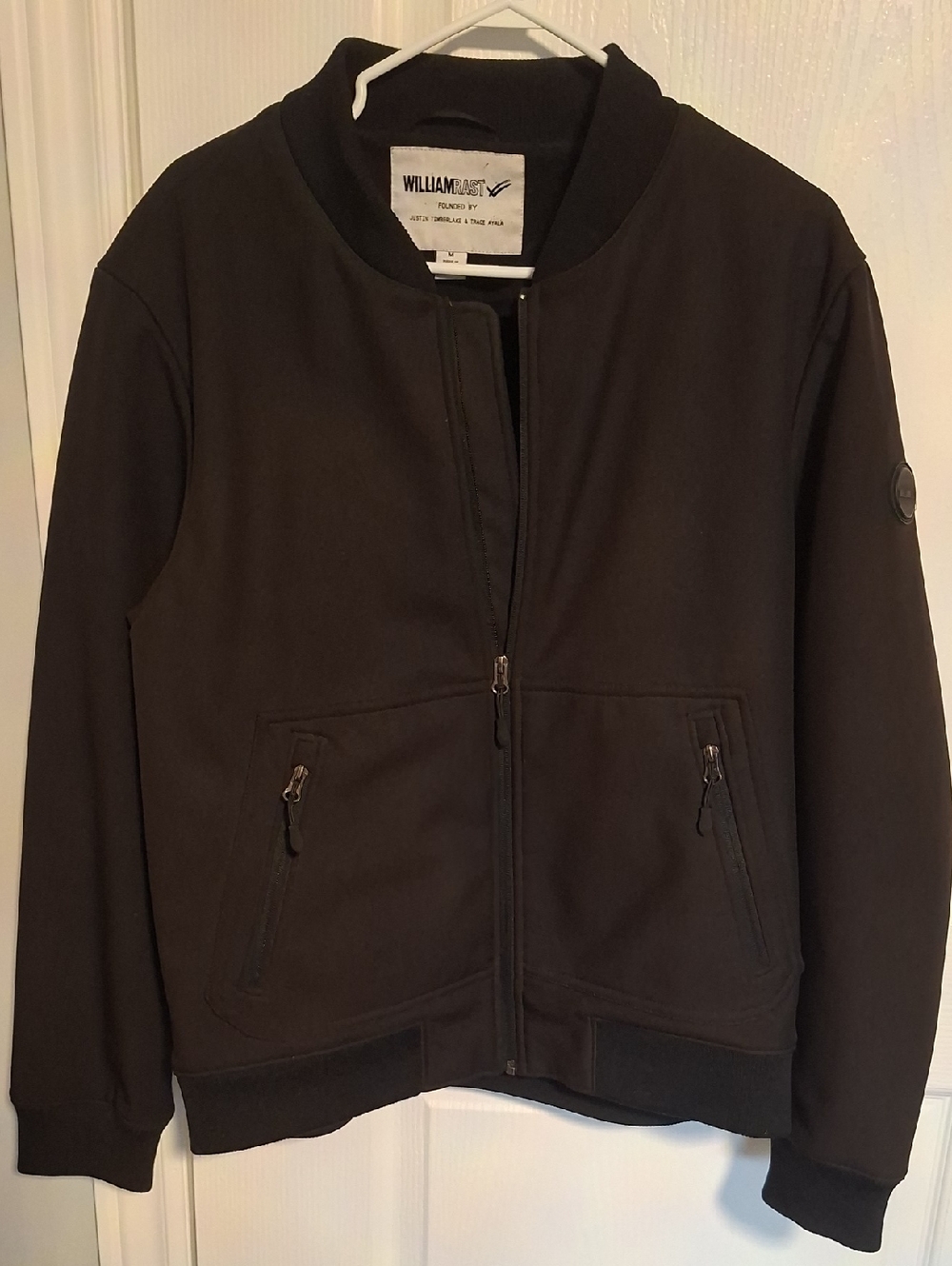 William Rast‎ Boys' Black Zip-Up Bomber Jacket